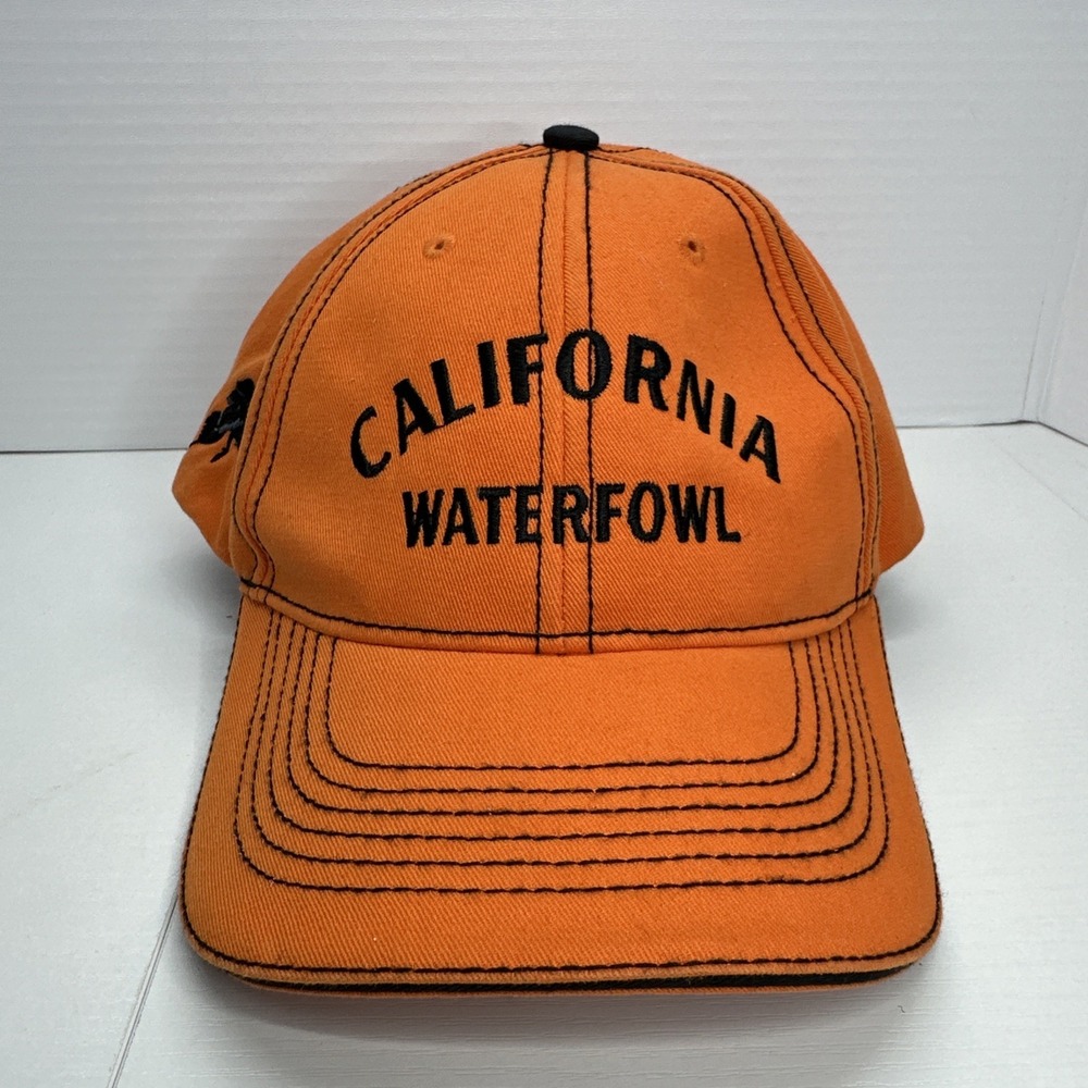 California Water Fowl Hat Cap One Size Orange The Hat Source Calwaterfowl